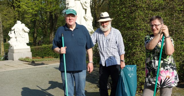 Frühjahrsputz an den Schillingschen Figuren